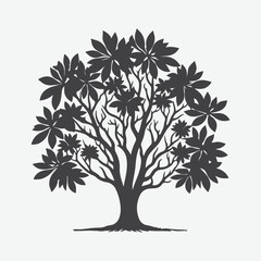 Obraz premium Print Majestic Silhouettes, The Enchanting Elegance of Sassafras Trees