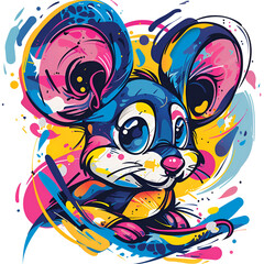 Naklejka premium productivity, Adorable, Bold Colors, Graffiti, Contour, Vector, White Background, Detailed