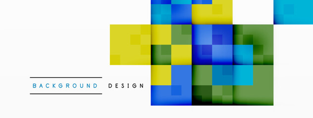 Dynamic colorful squares background. Vector Illustration For Wallpaper, Banner, Background, Card, Book Illustration, landing page