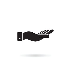 Hand icon vector, best vector icon flat design