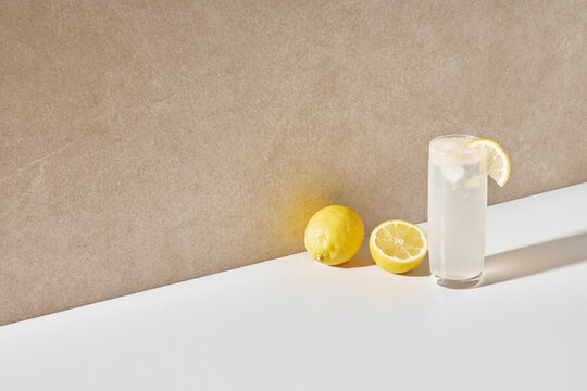 Colorful color background. Refreshing and fresh
oranges, lemons and other fruits full of vitamins.