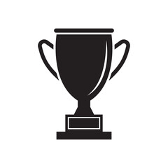 Trophy Cup icon, logo isolated on white background