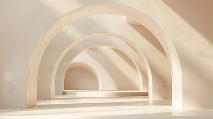 Muted Soft Arches minimal background, Soft arch shapes, modern and clean, minimalist graphics resources
