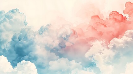 Muted Geometric Clouds minimal background, Geometric cloud shapes, modern and clean, minimalist graphics resources