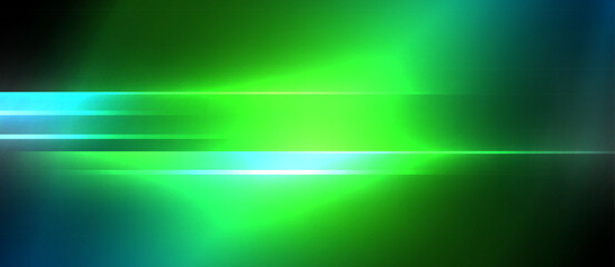 Neon dynamic diagonal light rays background. Techno digital geometric concept design for wallpaper, banner, presentation, background