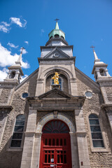 View of Of Notre Dame de Bon Secours Chapel in Montreal.