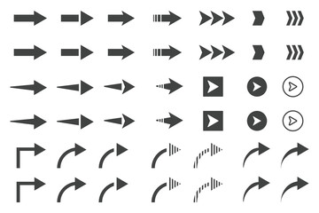 Arrows set of  black icons. Arrow icon. Arrow vector collection. Arrow. Arrow icon. Cursor. Modern simple arrows, Arrow vector collection. 