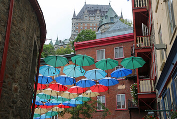 The hotel over Cul-de-Sac, Quebec City, Canada