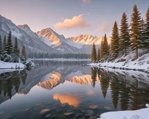 sunrise over the mountains