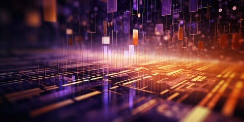 Digital backdround ideal for technological operations, neural networks, AI, data transmission and encryption, digital archives, audio and visual representations