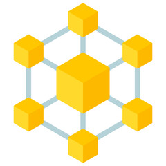 Obraz premium Blockchain Icon
