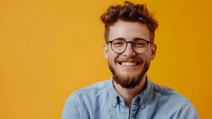 Fototapeta premium Happy Young Meeting Planner Smiling in Corporate Headshot Portrait