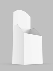 POS POI floor product blank display rack stand 3d illustration.