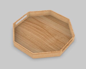 Food And Beer Tray Bar Serving Tray For Branding, 3d illustration,