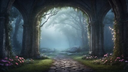Obraz premium path to the castle.