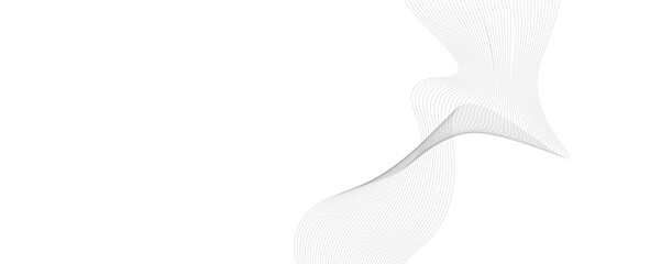 Abstract grey wavy lines Digital frequency track equalizer background. Curved wave smooth stripe seamless pattern. Wave lines created using blend tool. Vector illustration
