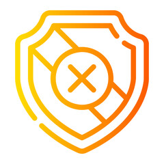 shield Line Gradient Icon