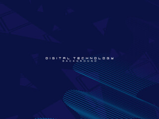 Futuristic blue background digital technology, cyber nano information, abstract communication, future technology data innovation, internet network speed connection.