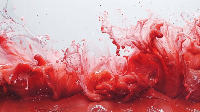 red splash abstract background
