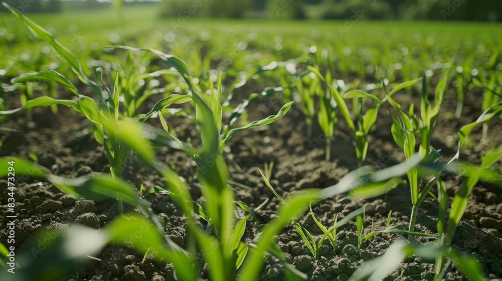Poster a timelapse video showing a field going from nutrientdeficient to thriving after precision nutrient 