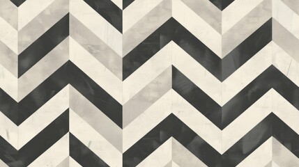Chevron Pattern Composed of Zigzagging Lines Spreading Across with Bold and Dynamic Style