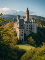 A castle in the forest