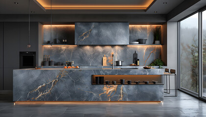 interior of a kitchen