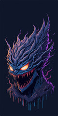 The woods have never been more terrifying than in this t-shirt design, where a monster waits in the darkness to give you the ultimate nightmare.