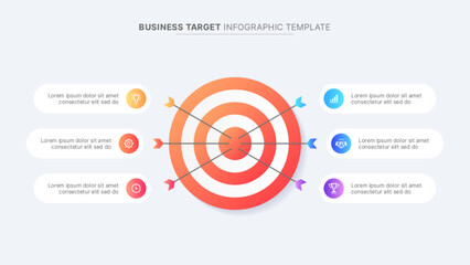 Business Goals Targets Infographic Design Template