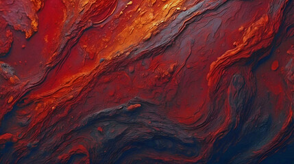 Red Black Lava Rock Style Background Texture Copy Space