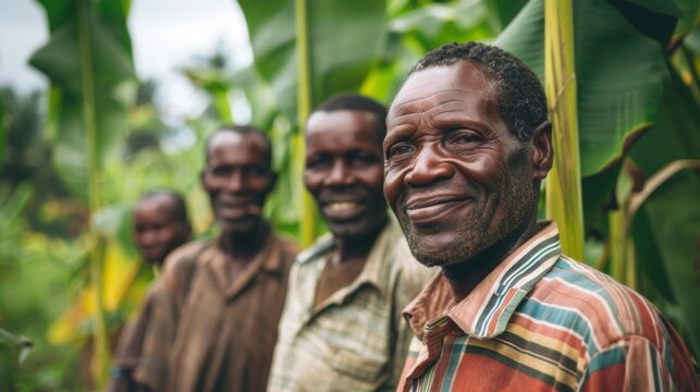 A group of farmers in a developing country using a blockchainbased platform to connect directly with buyers eliminating the need for intermediaries and ensuring fair and transparent