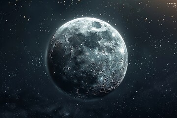 Fototapeta premium Moon in the night sky