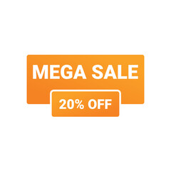 20 Percent sale badge template