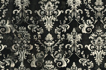 Fototapeta premium Elegant Damask Pattern with Original and Intricate Motifs for a Luxurious Look