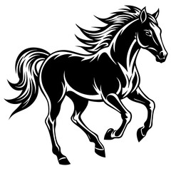 black and white owl with wings vector art