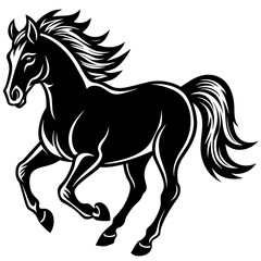 black and white owl with wings vector 