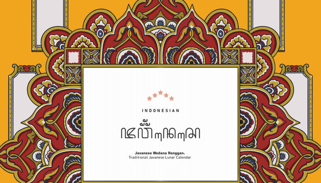 Javanese Ethnic illustration for social media or event poster