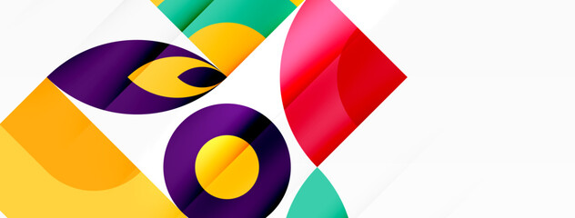 Circles and petals. Geometric beautiful abstract minimal template for Wallpaper, Banner, Background, Card, Book Illustration, landing page