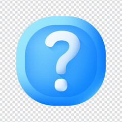 3d question mark icon vector design in eps 10
