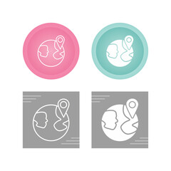 Pin point Location Vector Icon