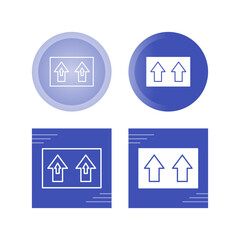 Obraz premium Upwards Vector Icon