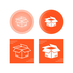 Open Box Vector Icon