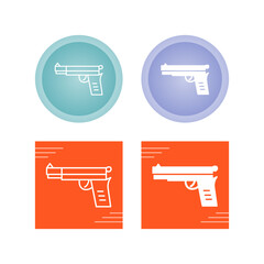 Pistol Vector Icon