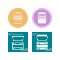 Open Treasure Box Vector Icon