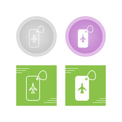 Luggage Tag Vector Icon