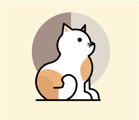 Cute orange warm toned cat