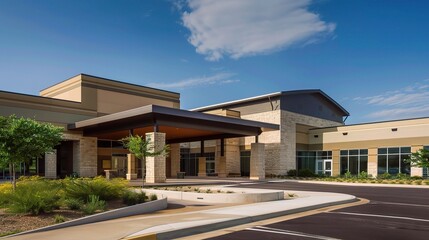 Outpatient Building of a Hospital: A Comprehensive View of the Facilities, Equipment, and Medical Professionals in Action