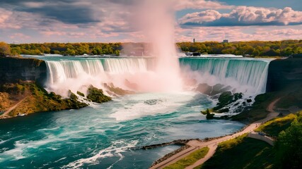 Fototapeta premium falls in the summer