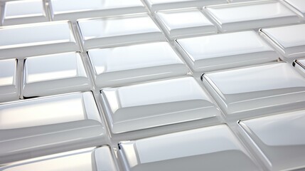 Obraz premium Timeless elegance captured in a classic glass tile texture, with a glossy finish and highquality craftsmanship in a flat illustration.