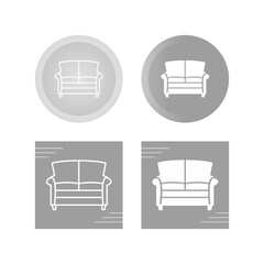 Double Sofa Vector Icon